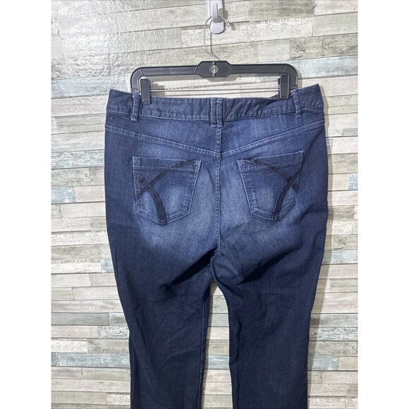 Women’s Lane Bryant Denim Jeans Dark Wash Straight Leg Plus Size 18 - Picture 11 of 15
